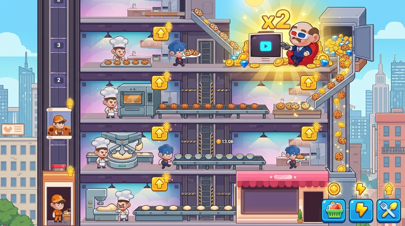 IdleRestaurant gameplay