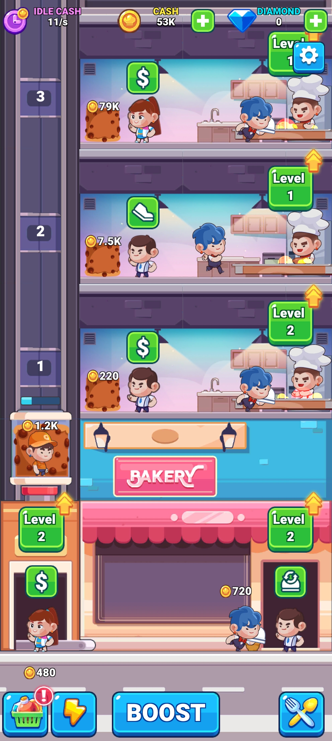 Idle Restaurant gameplay screenshot