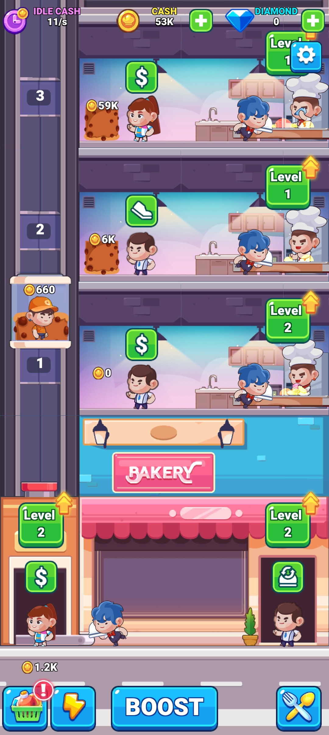 Idle Restaurant gameplay screenshot